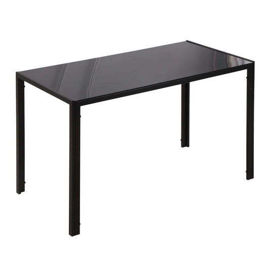 Black Glass Top Dining Table