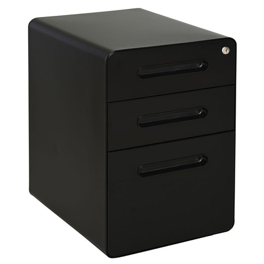 Black Lockable Filing Cabinet