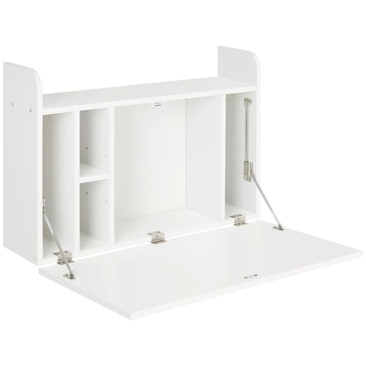 White Floating Desk