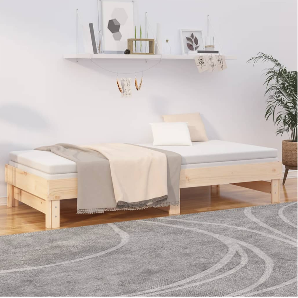 Wooden Trundle Bed