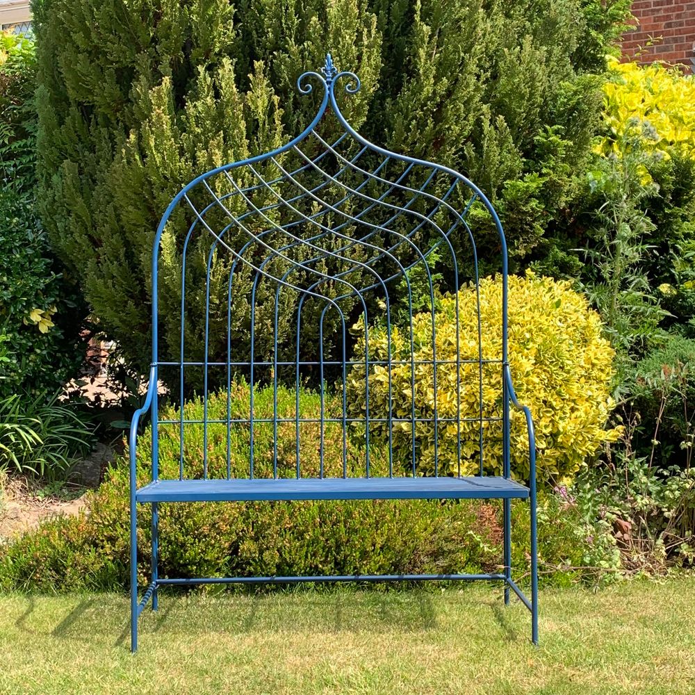 Blue Garden Bench