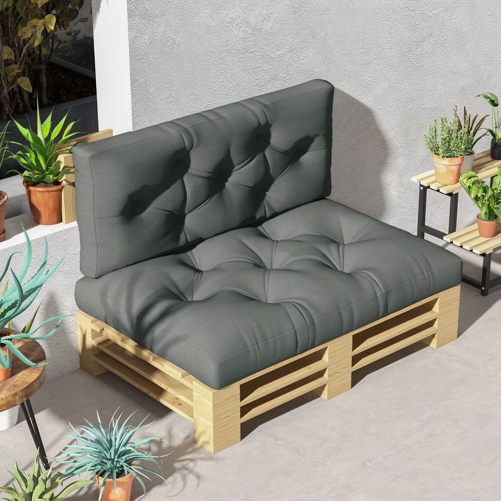 Two Seater Outdoor Seat Cushions for Pallet Furniture