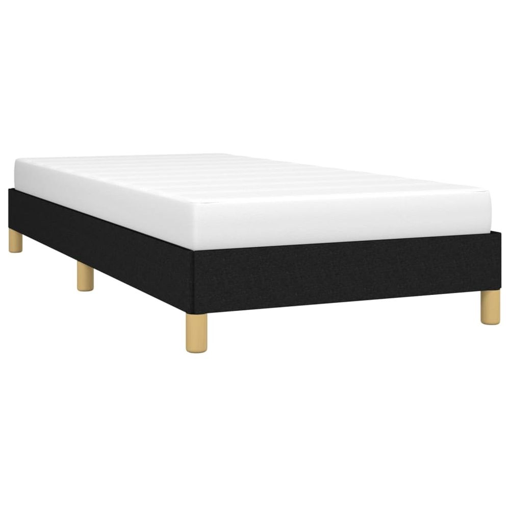 Black Single Fabric Bed Frame