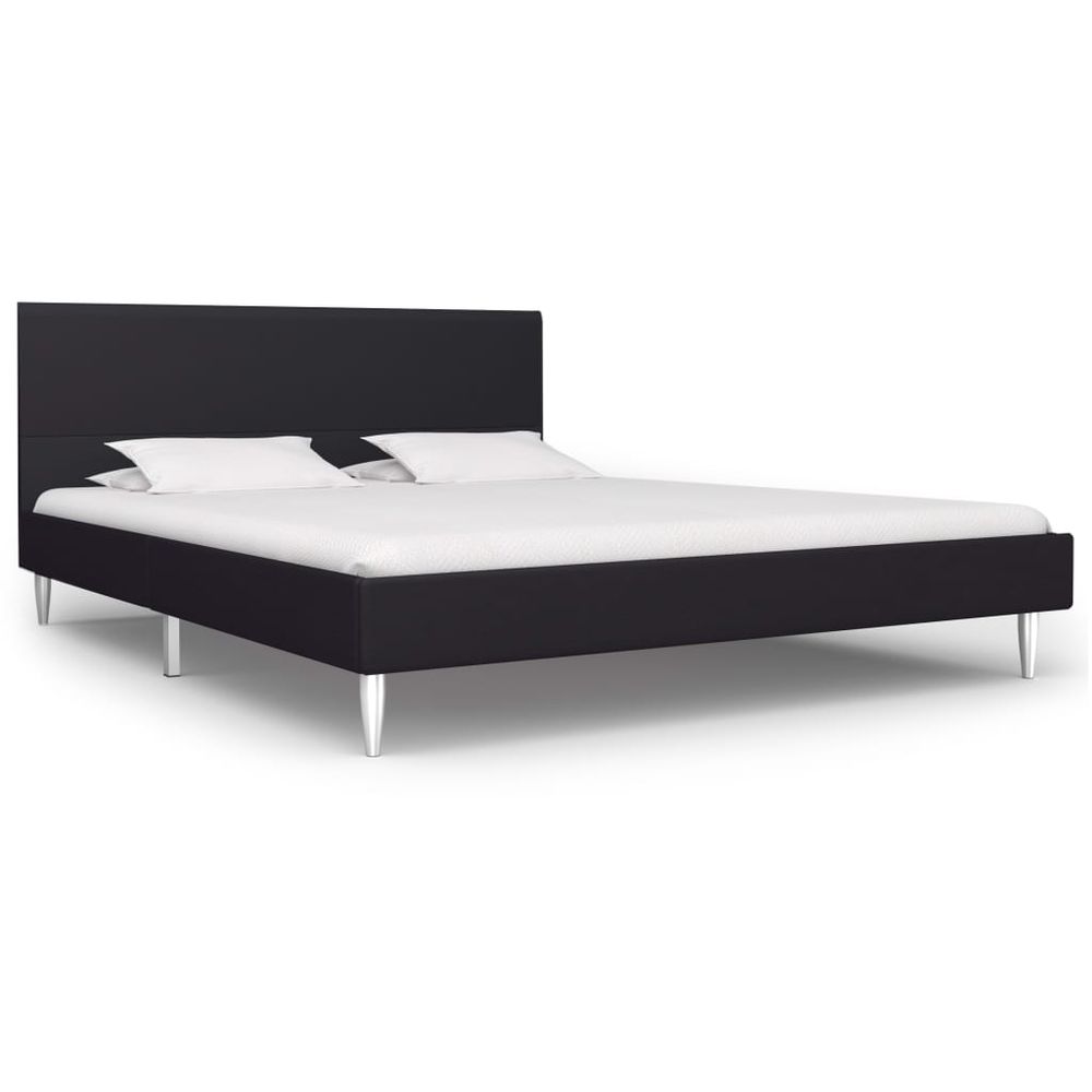 Black Velvet King Size Bed