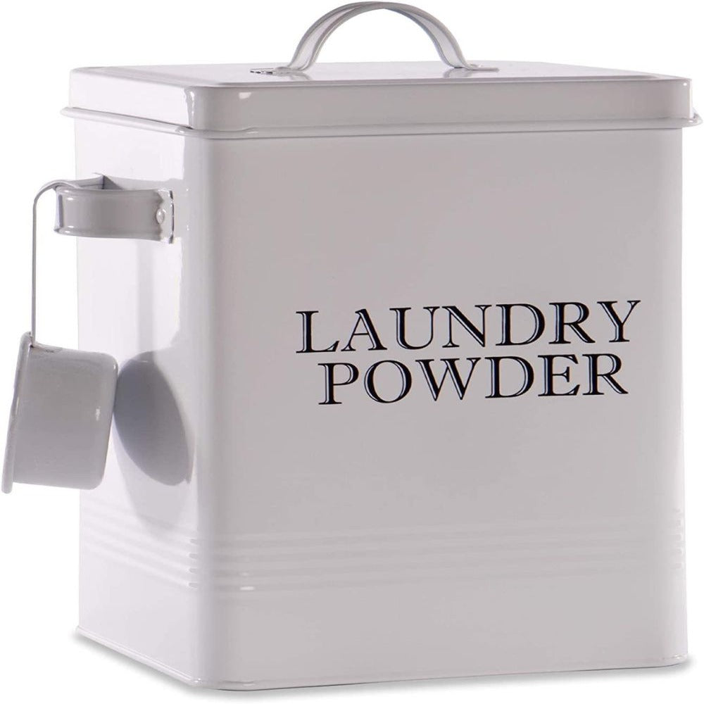 Laundry Powder Storage Tin with Scoop