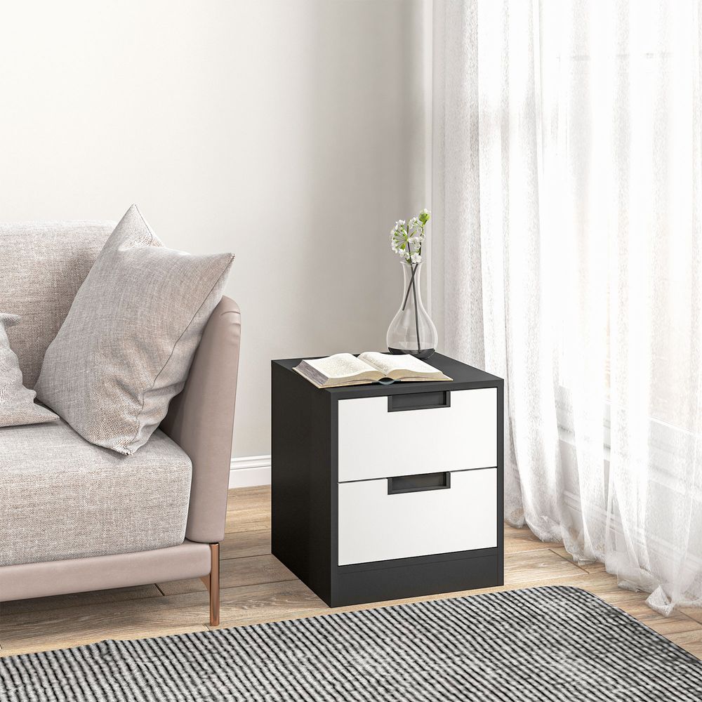 Monochrome Bedside Tables