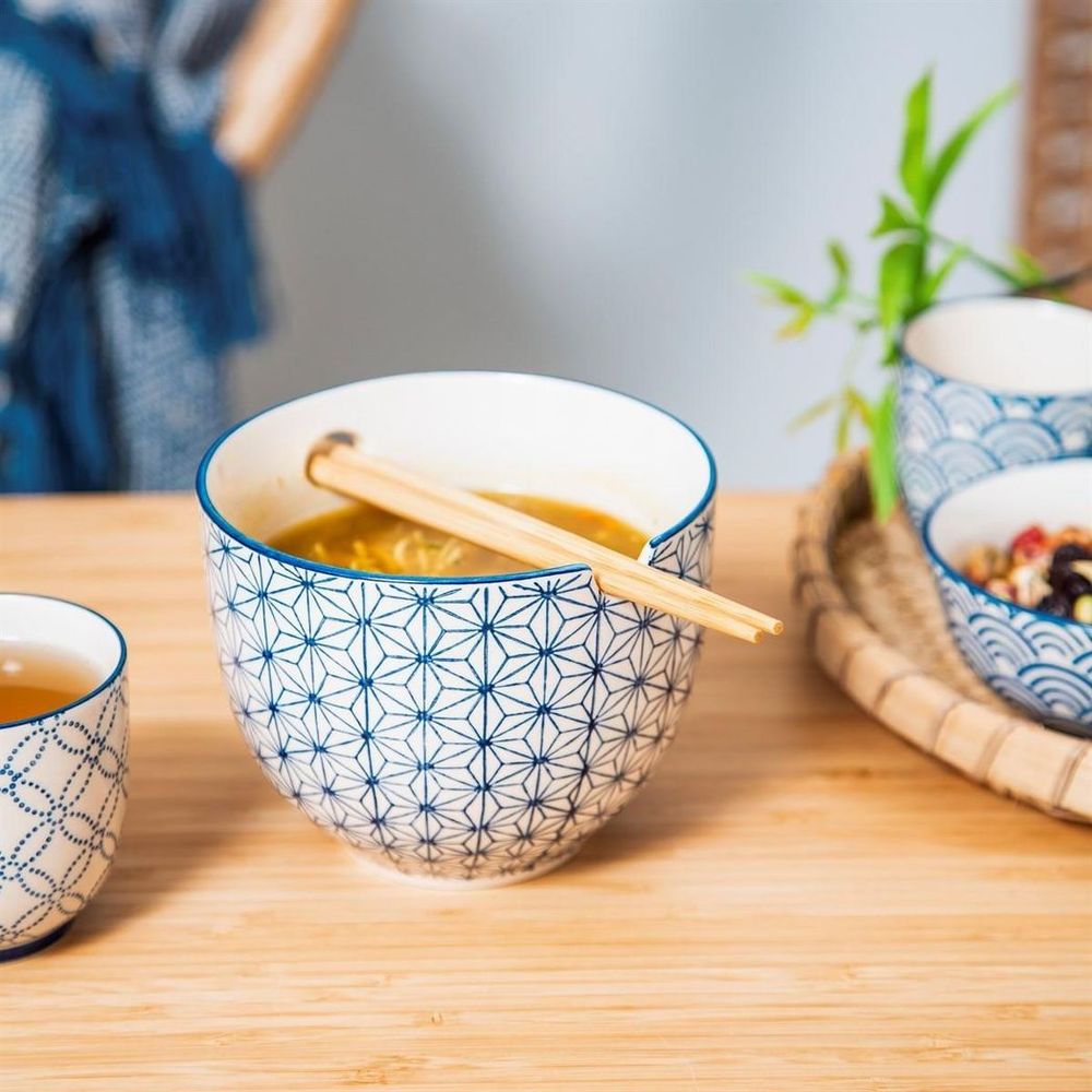 Noodle Bowl with Chopsticks