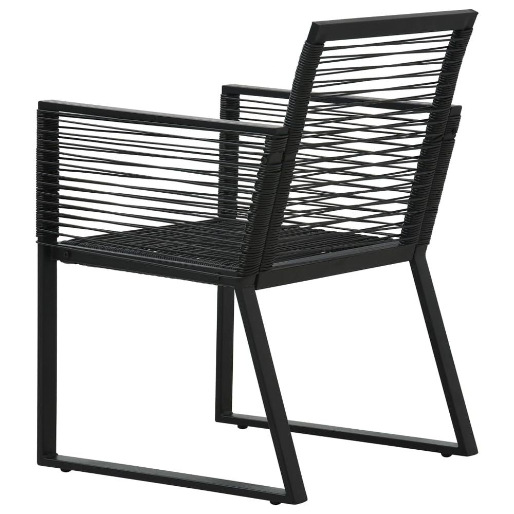 Black Rattan Garden Chairs