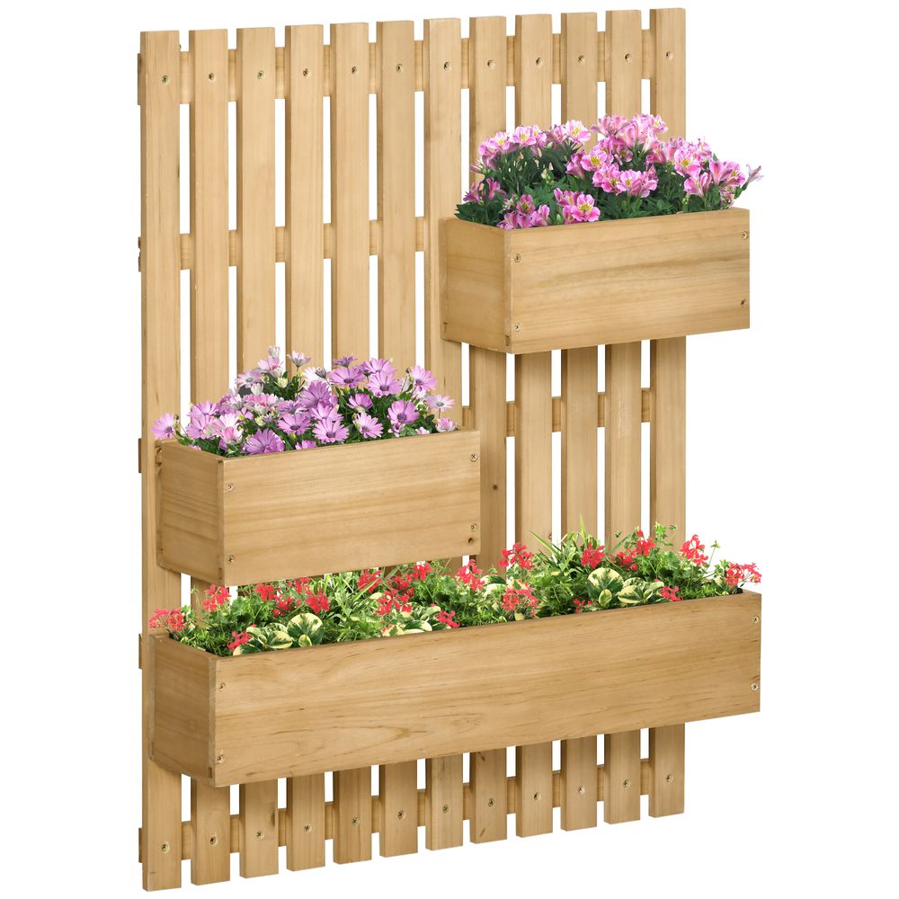 Wooden Wall Planters