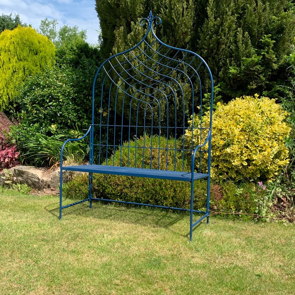 Blue Garden Bench