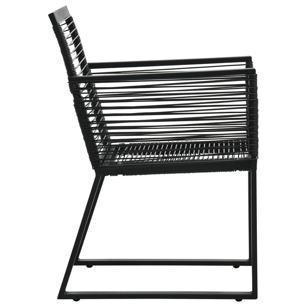 Black Rattan Garden Chairs