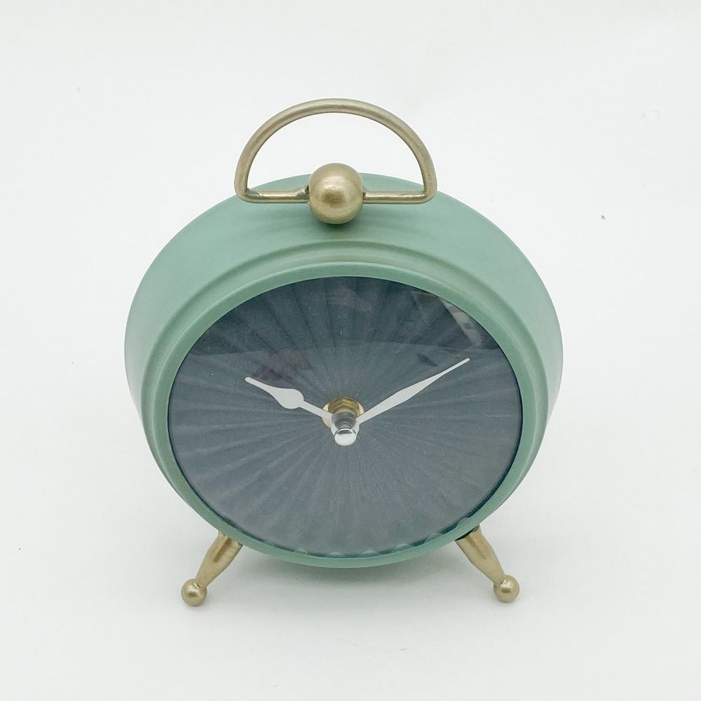 Green Vintage Table Clock