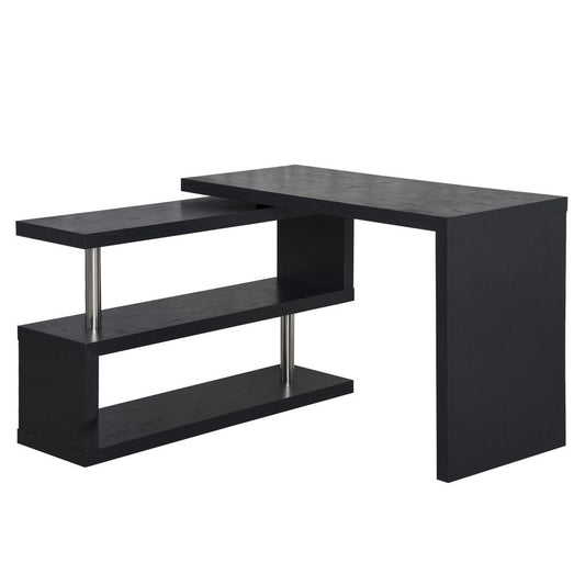 Black Computer Desk with Storage