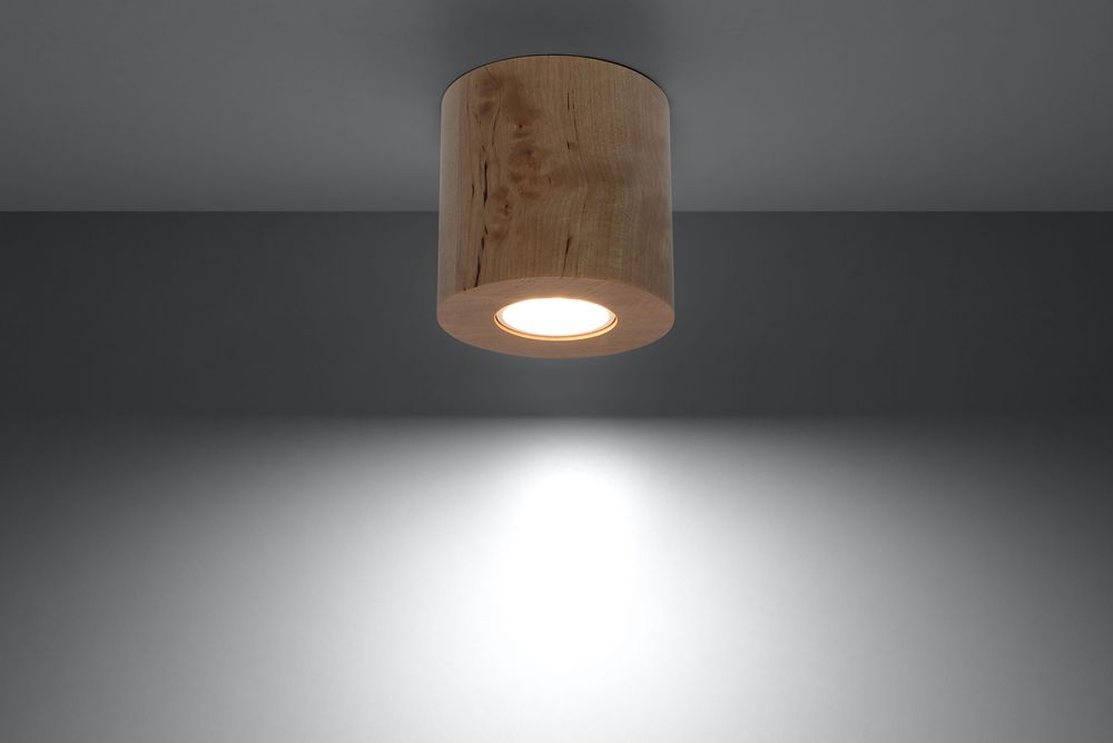 Natural Wood Ceiling Light