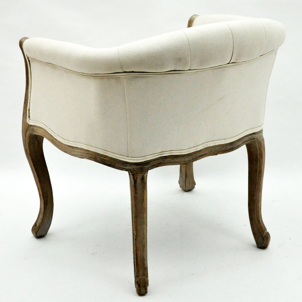 Linen Louis Chair