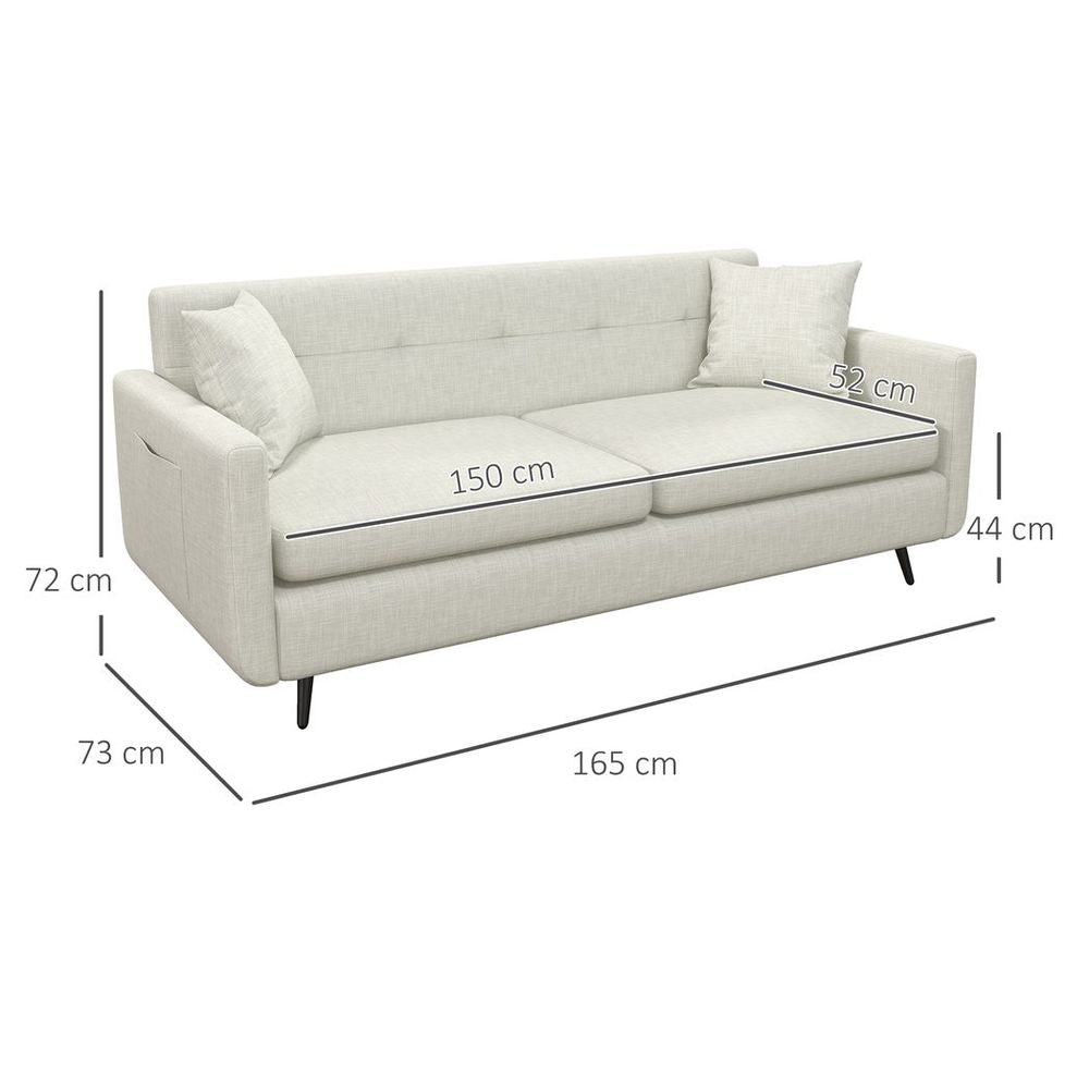 Beige Fabric Sofa