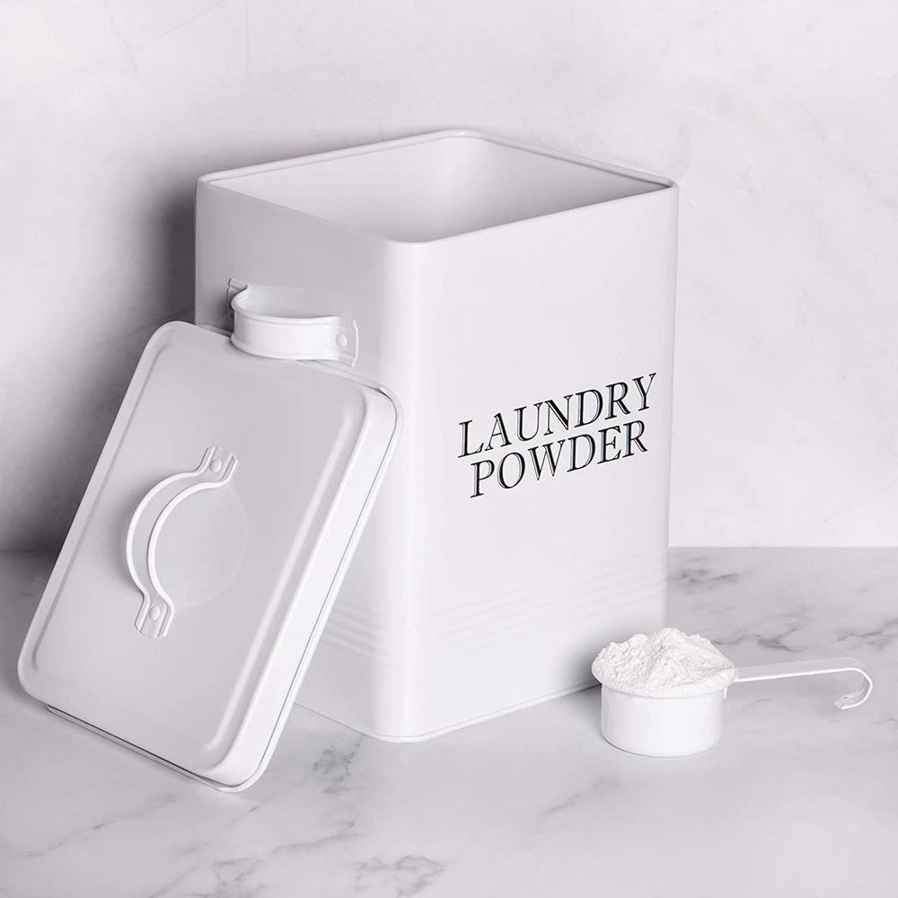 Laundry Powder Storage Tin with Scoop