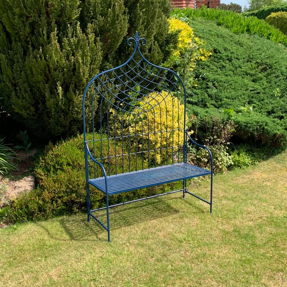 Blue Garden Bench