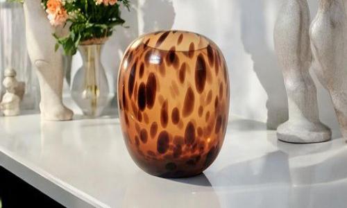 Tortoiseshell Glass Vase