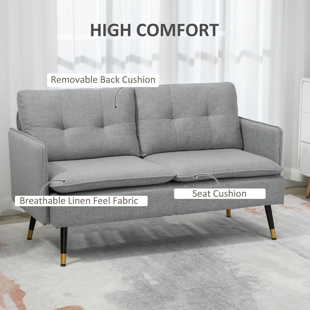 Grey Two Seater Sofa