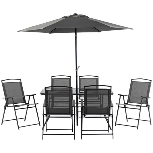 Eight Piece Garden Table and Chairs