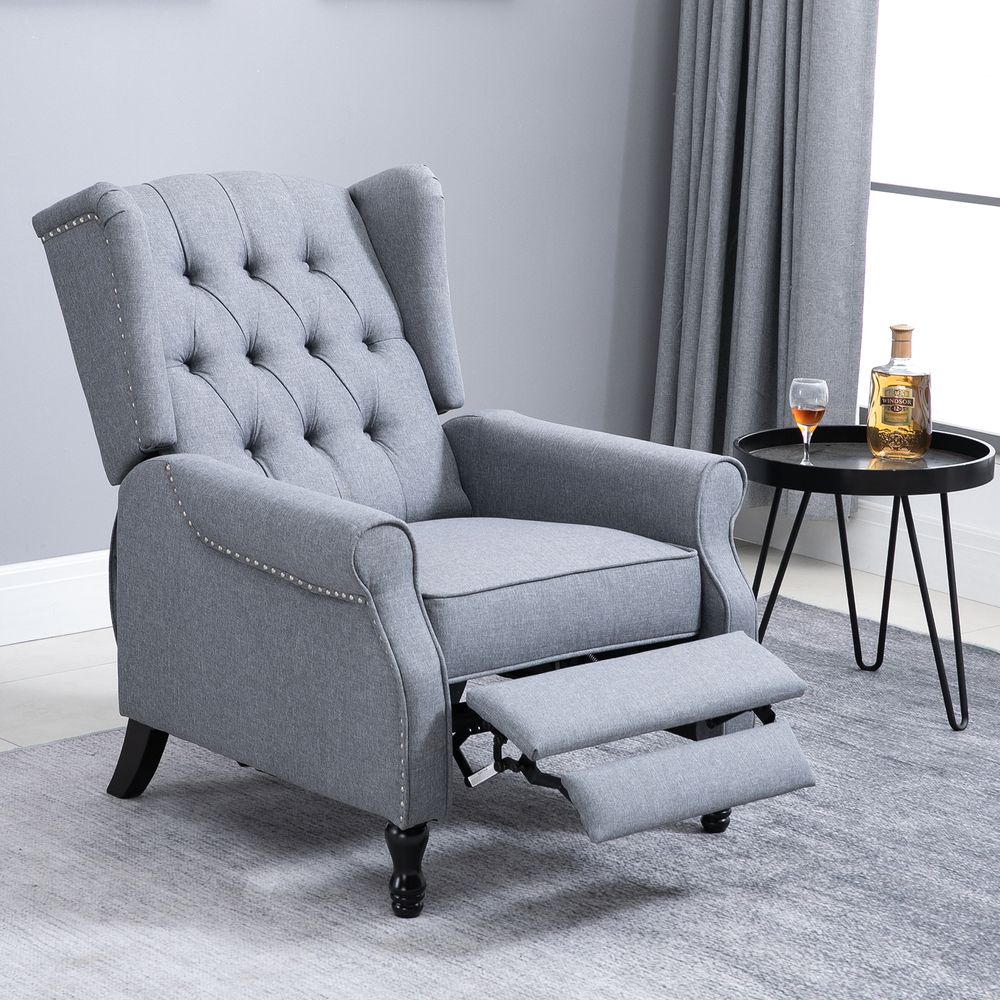 Grey Recliner Armchair