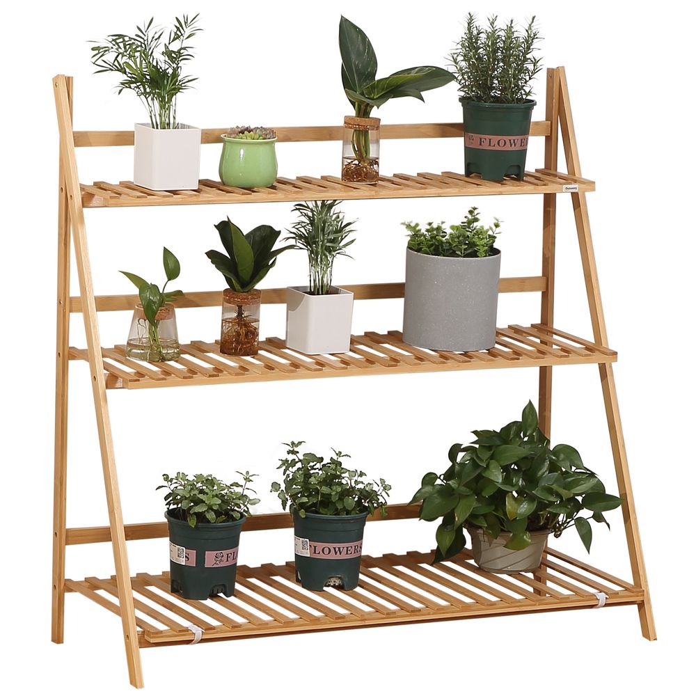 Bamboo Plant Stand