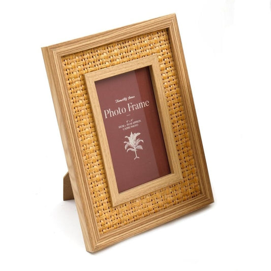 Rattan Effect Photo Frame