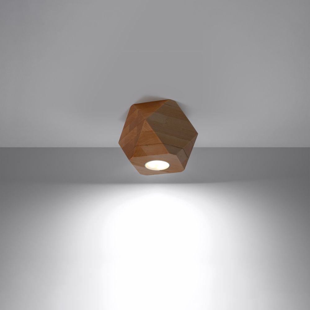 Natural Wood Ceiling Light