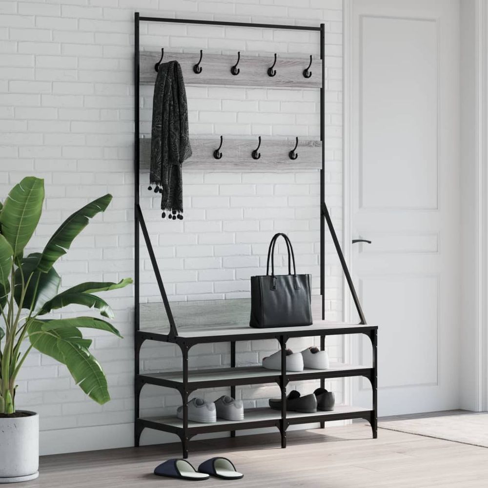 Clothes Rack with Shoe Storage