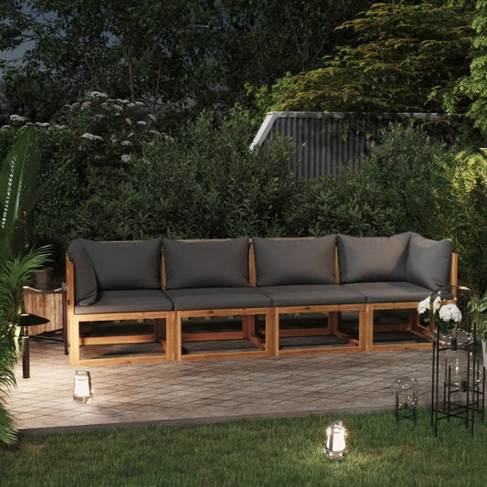 Four Seater Garden Sofa with Cushions