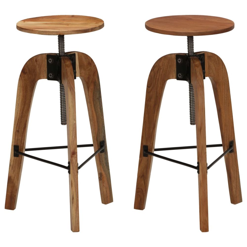 Acacia Wood Bar Stools