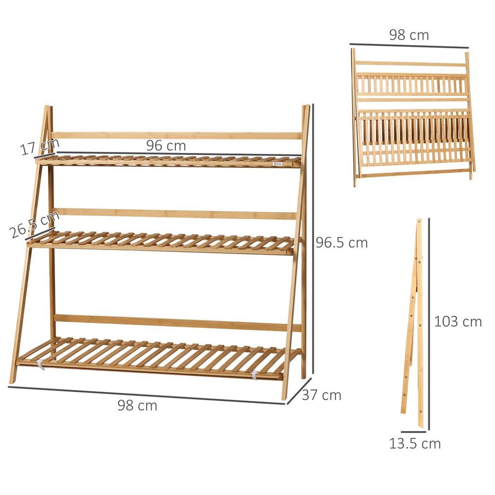 Bamboo Plant Stand