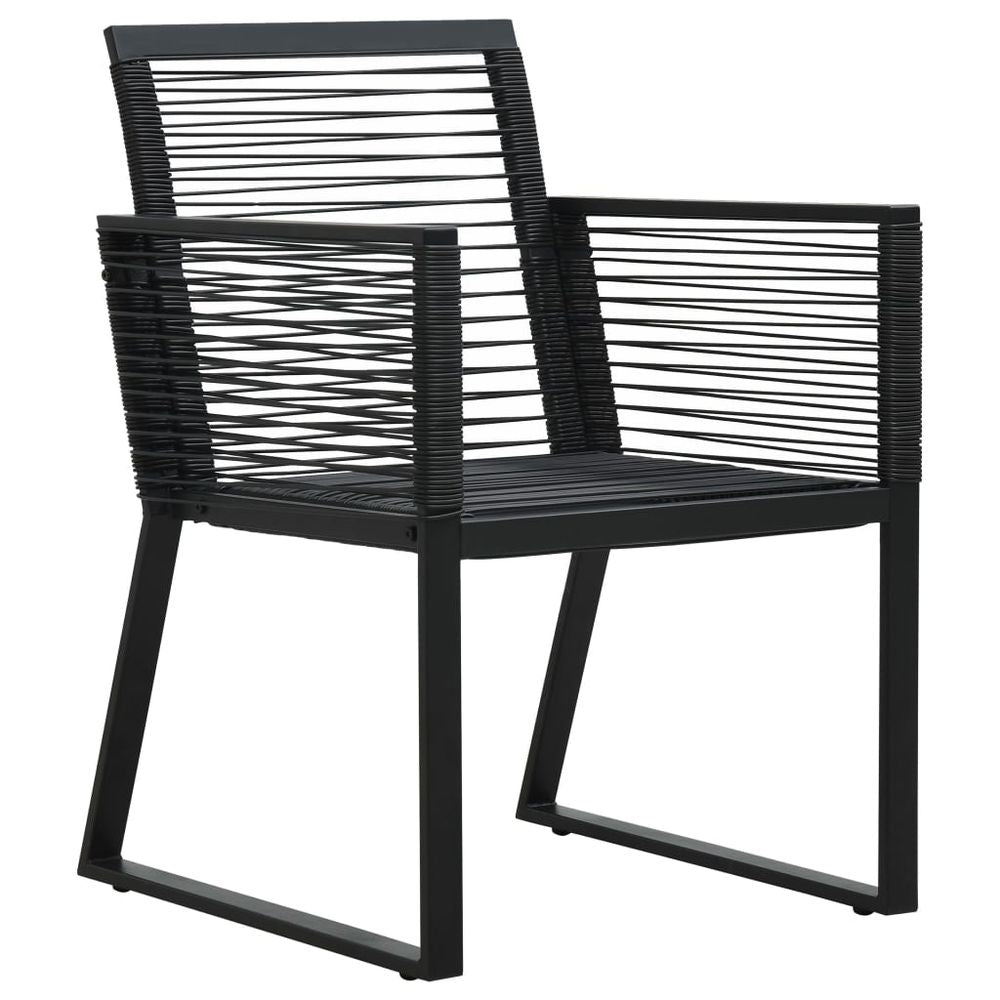 Black Rattan Garden Chairs