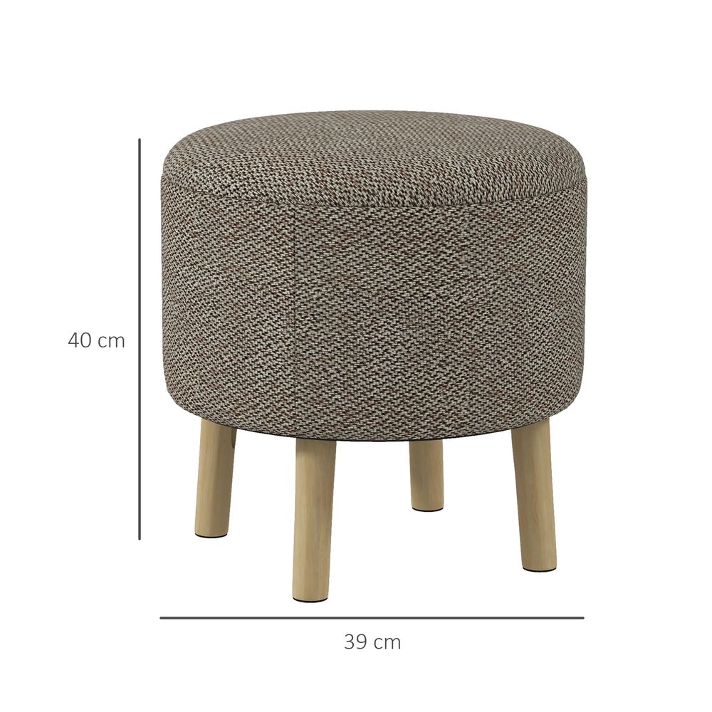 Round Storage Ottoman