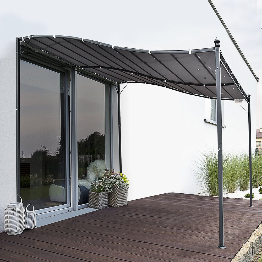 Freestanding Metal Wall Awning Canopy