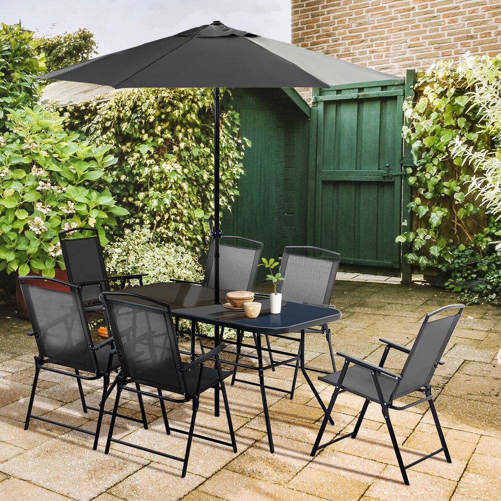 Eight Piece Garden Table and Chairs