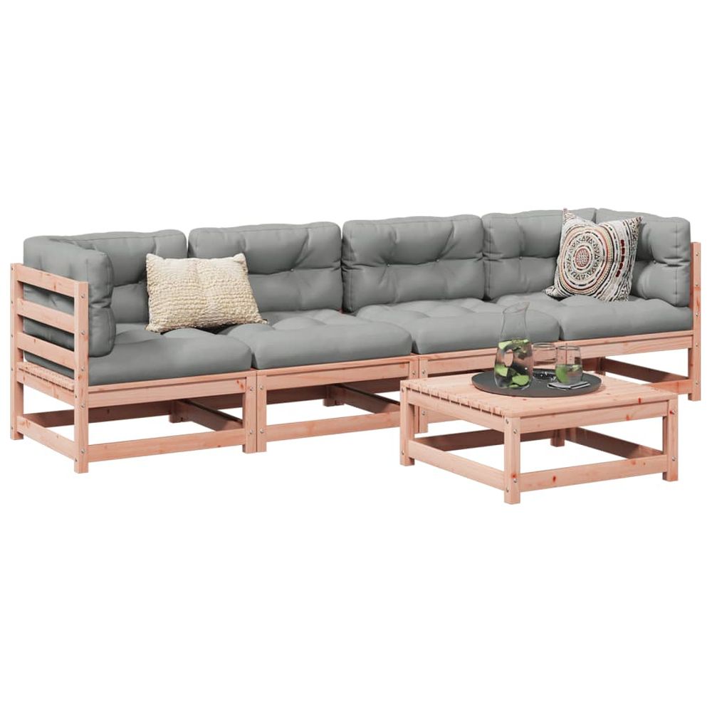 Pine Five Piece Garden Sofa Set