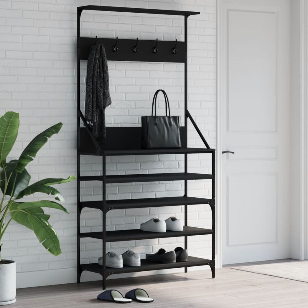 Clothes Rack with Shoe Storage