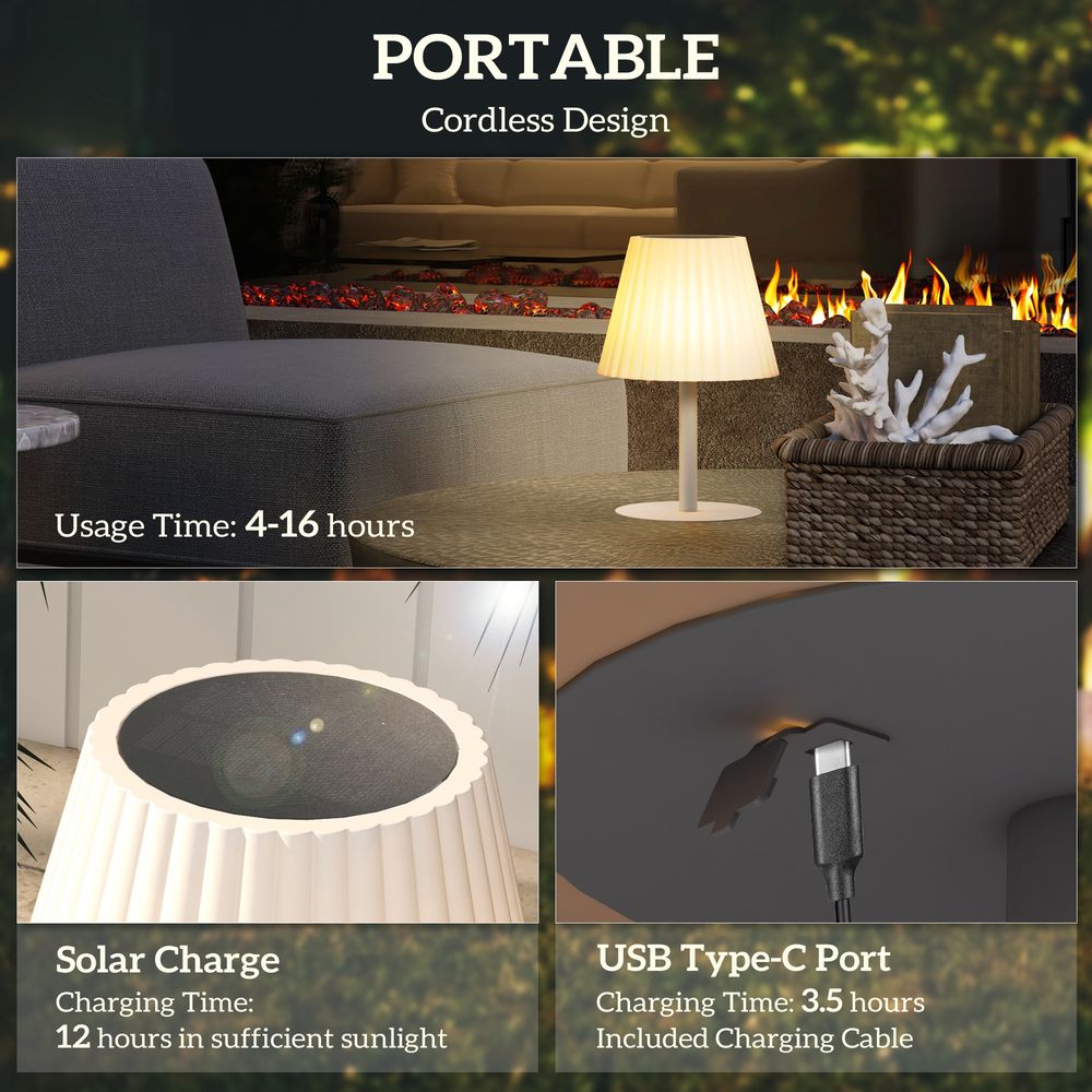 Solar Table Lamp with USB charge