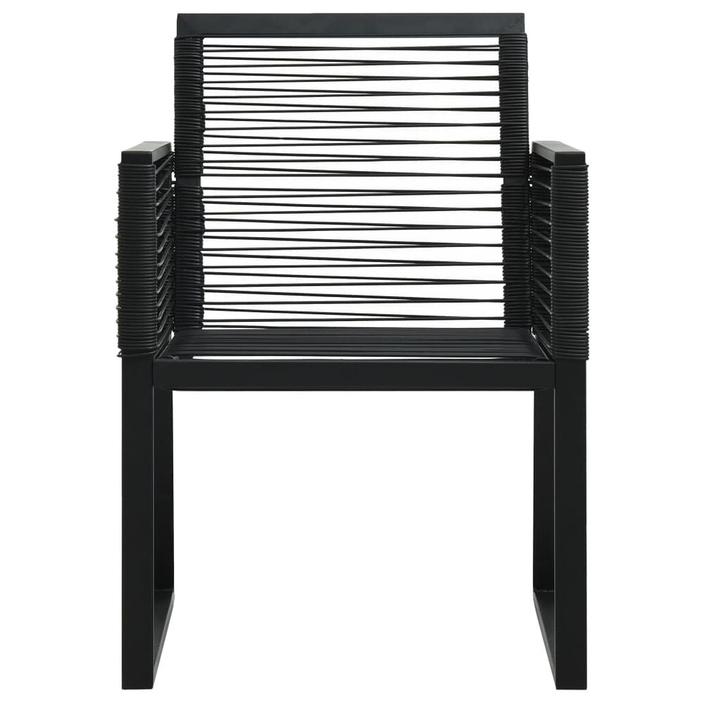 Black Rattan Garden Chairs