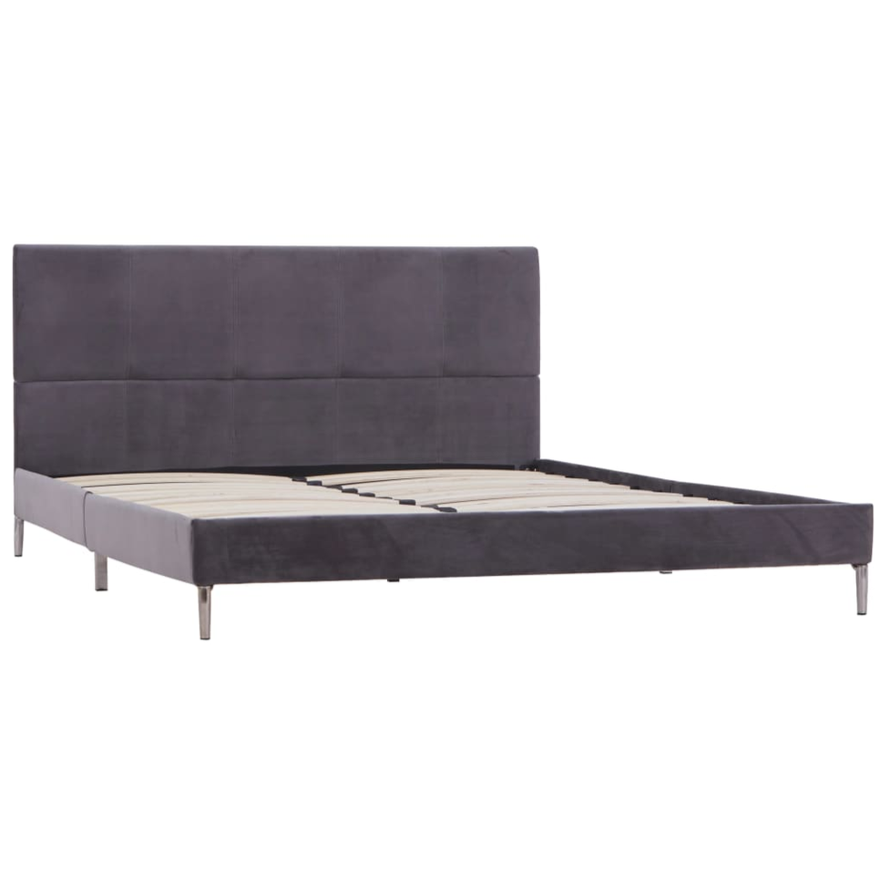 Grey Double Bed Frame