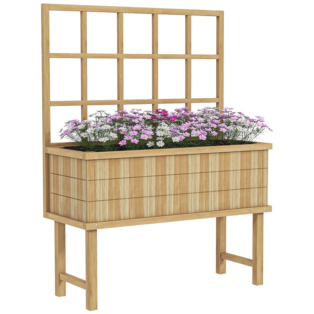 Elevated Planter with Trellis