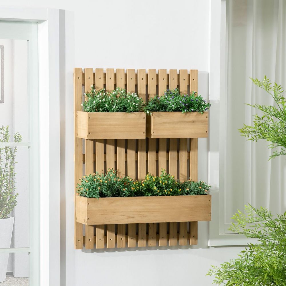 Wooden Wall Planters