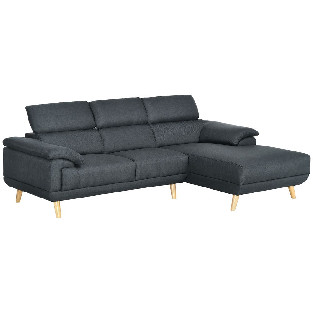 Charcoal Corner Sofa