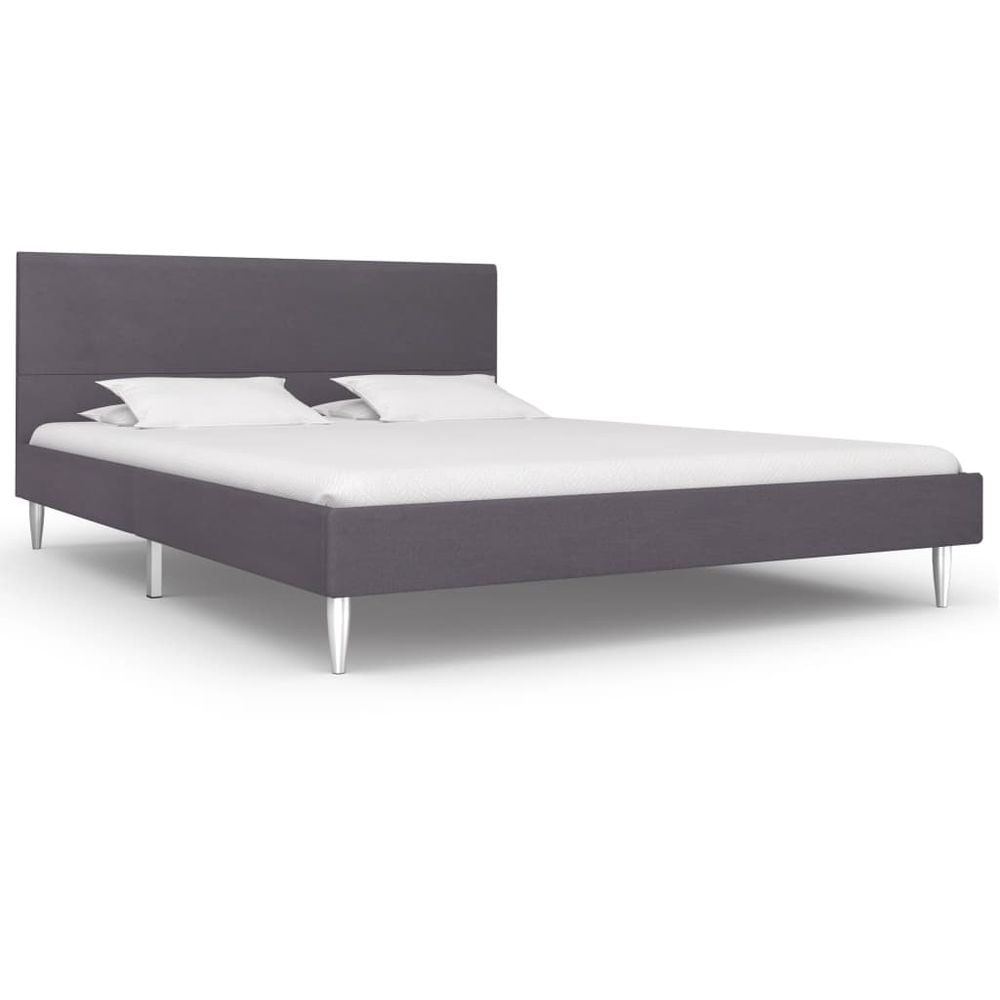 Grey Double Bed Frame