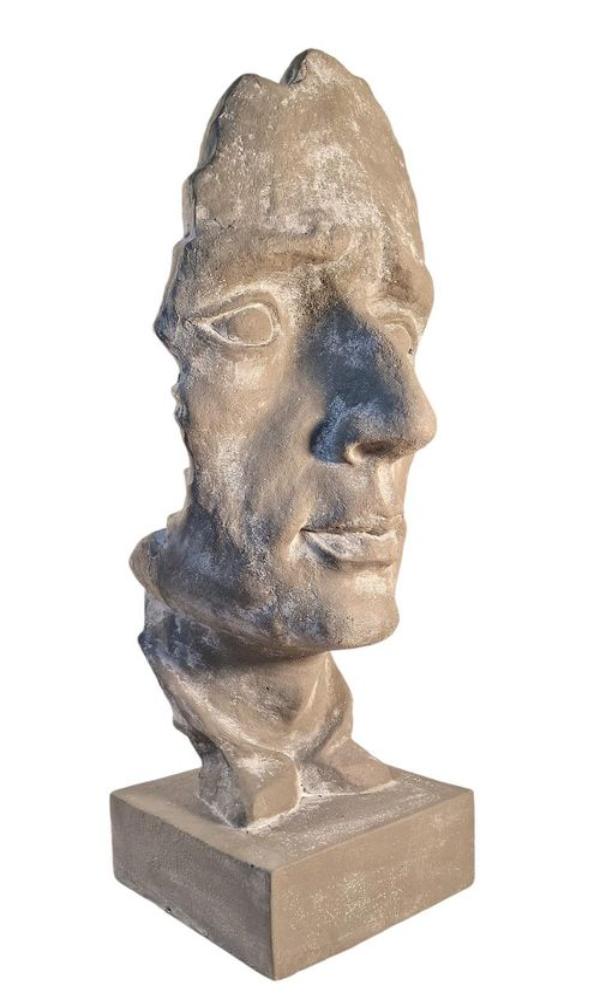 Face Statue on Stand