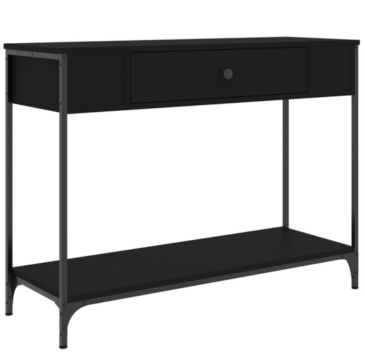 Black Wood Console Table