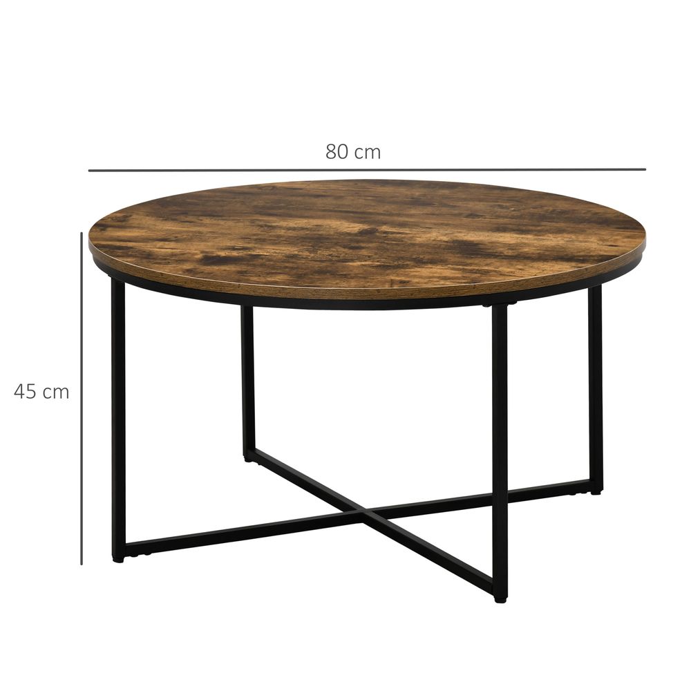 Rustic Round Coffee Table