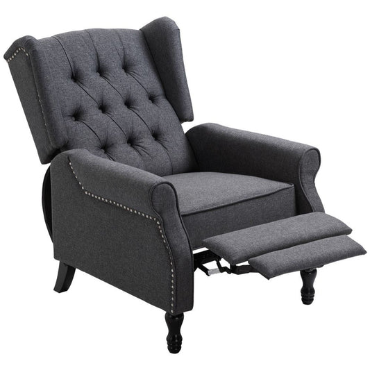 Dark Grey Recliner Armchair